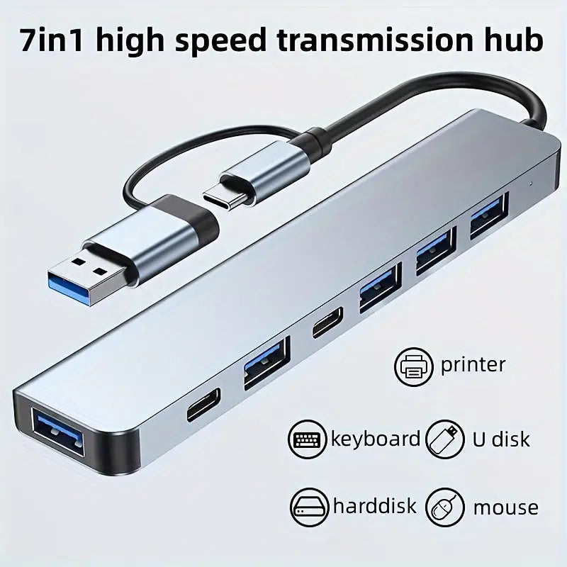 7-in-1 High-Speed USB 3.0 data transfer adapter
