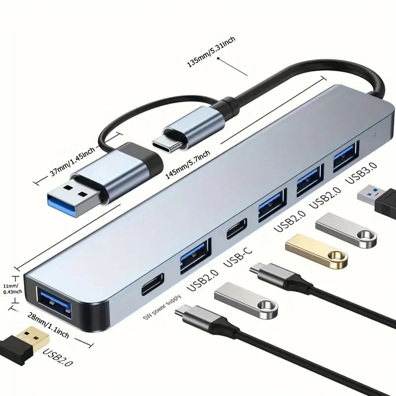 7-in-1 High-Speed USB 3.0 data transfer adapter