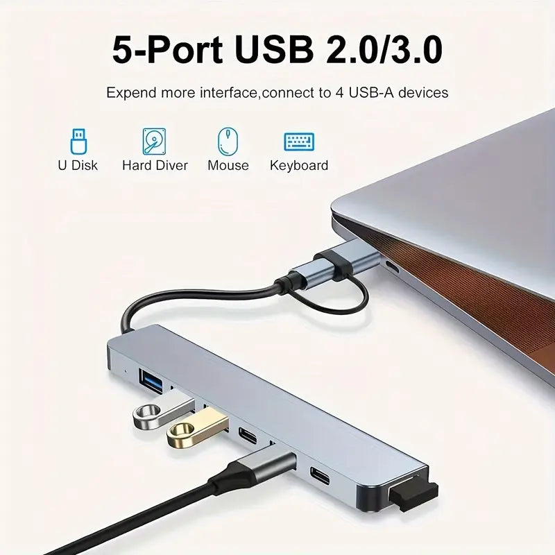 7-in-1 High-Speed USB 3.0 data transfer adapter